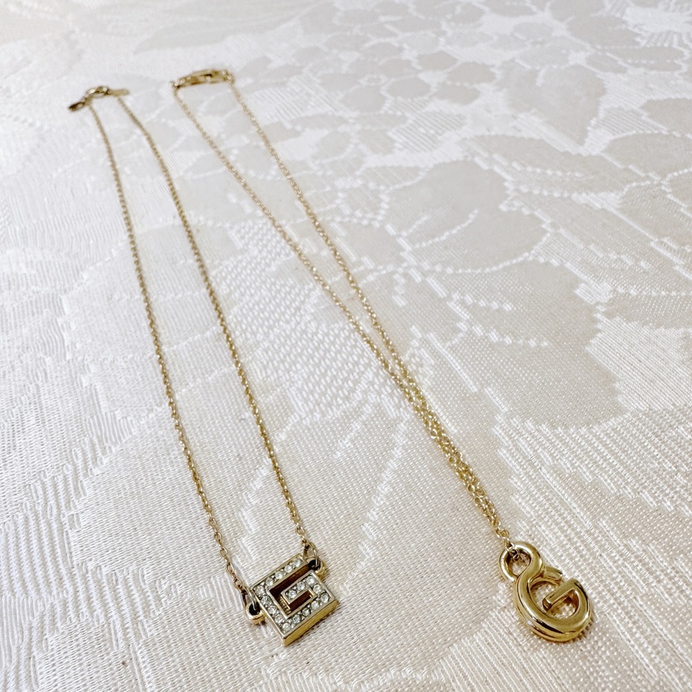 Pair of vintage Givenchy necklaces (authentic)